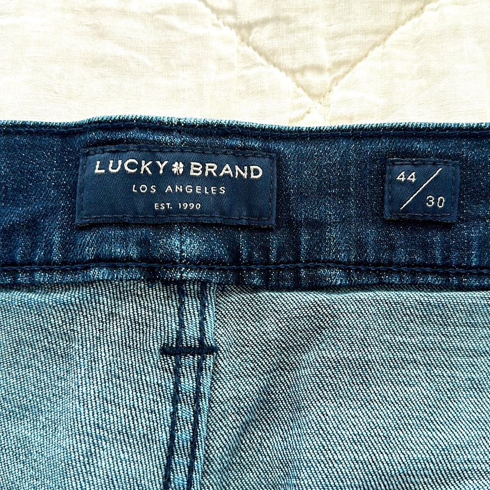 Lightly used Lucky Brand Jeans. Athletic Taper. 44 x 30